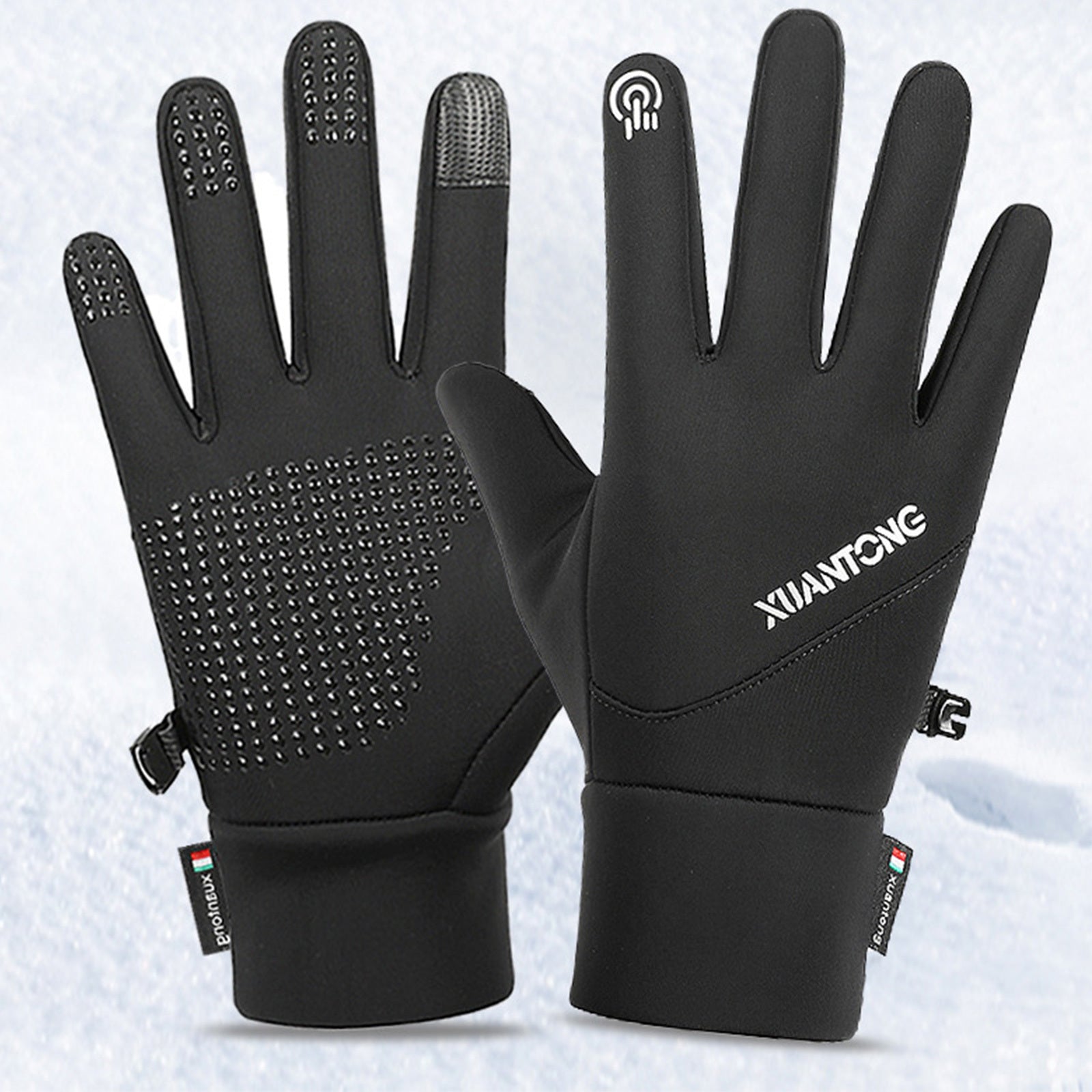 Waterproof Anti Slip Touch Screen Winter Gloves for Sports Skiing