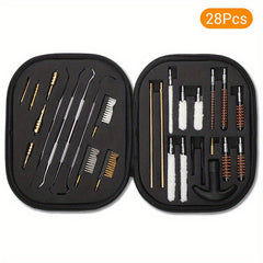 28pcs Heavy Duty Cleaning Kit w/ Copper Wire Brushes for Pipes Bristle Bore Brus