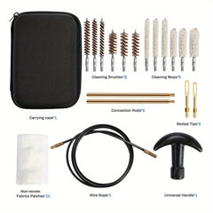 28pcs Heavy Duty Cleaning Kit w/ Copper Wire Brushes for Pipes Bristle Bore Brus