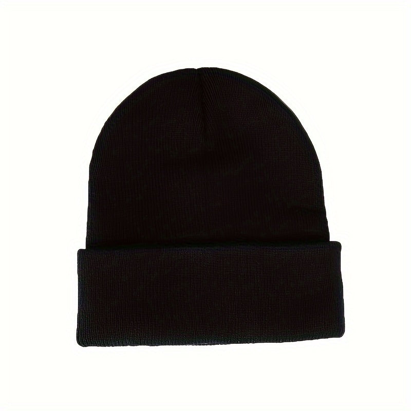 Men's Snake Embroidered Knitted Beanie Hat Warm Ear Protection