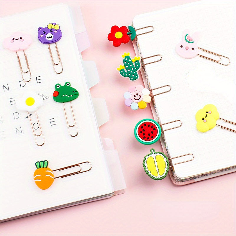 Cute Cartoon Metal Bookmark for Students