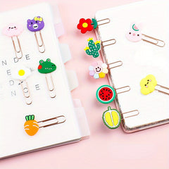Cute Cartoon Metal Bookmark for Students