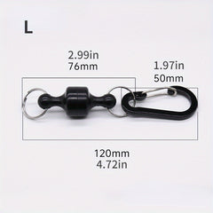 Portable Magnetic Buckle Keychain for Outdoor Activities