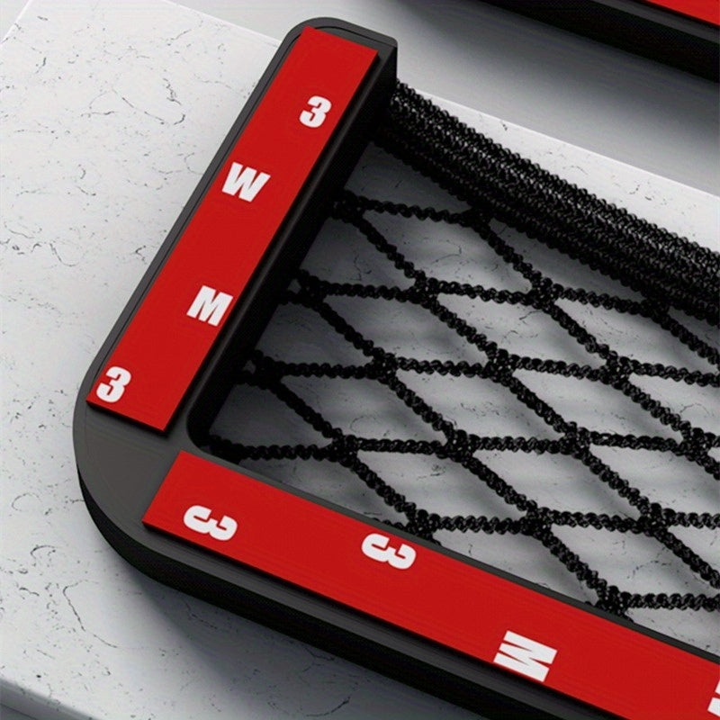 Plastic Car Storage Net Bag Mobile Phone Holder Universal Car Accessories