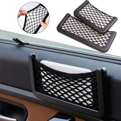 Car Storage Net Box Adhesive Pocket Mobile Phone Holder Car Accessories