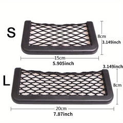 Car Storage Net Box Adhesive Pocket Mobile Phone Holder Car Accessories