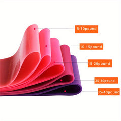 Portable Yoga Resistance Band TPE Fitness Stretching Rope