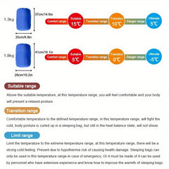 Lightweight Camping Sleeping Bag 5-15°C Temp Outdoor Travel