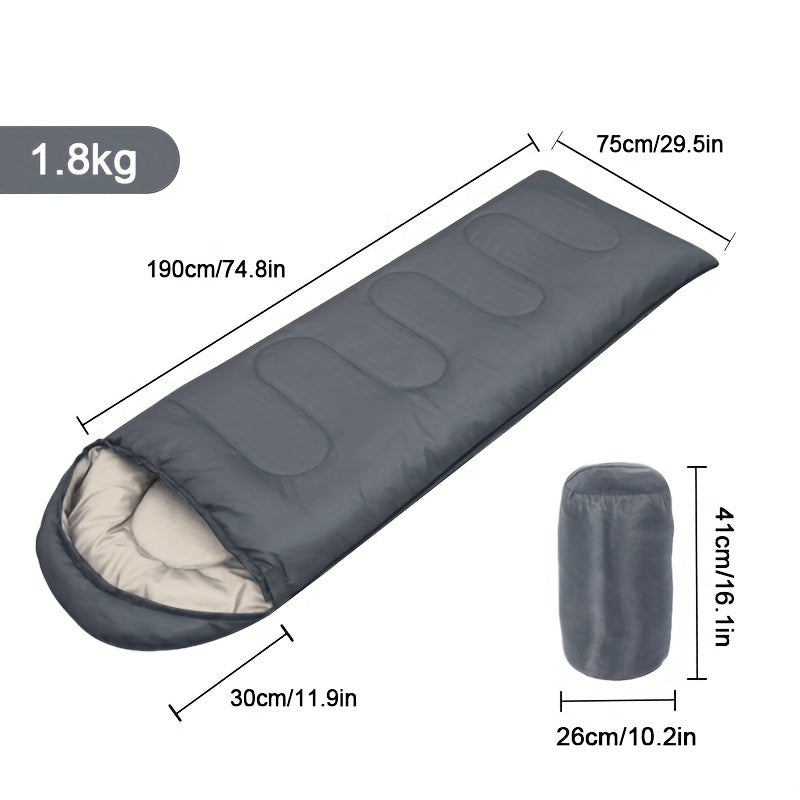 Lightweight Camping Sleeping Bag 5-15°C Temp Outdoor Travel
