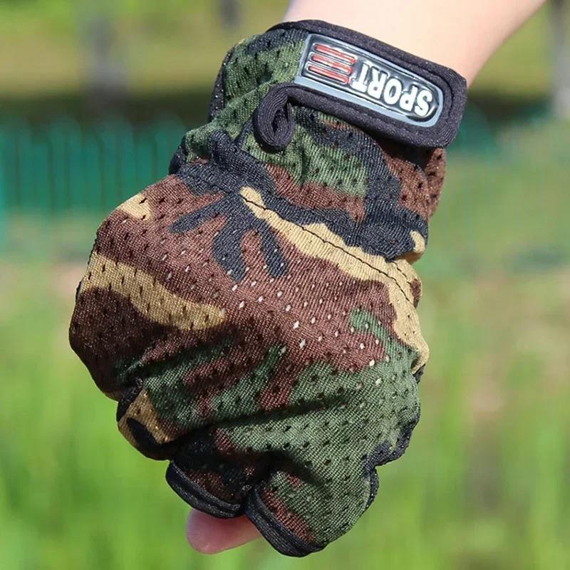 Anti Slip Fingerless Fishing Gloves Adjustable Outdoor Fishing Gear