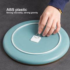 10pcs Invisible Adhesive Plate Hook Vertical Plate Holders for Wall Decor