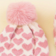 Children's Knitted Hat & Scarf Set - Winter Warm Christmas Hat