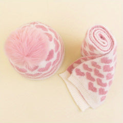 Children's Knitted Hat & Scarf Set - Winter Warm Christmas Hat
