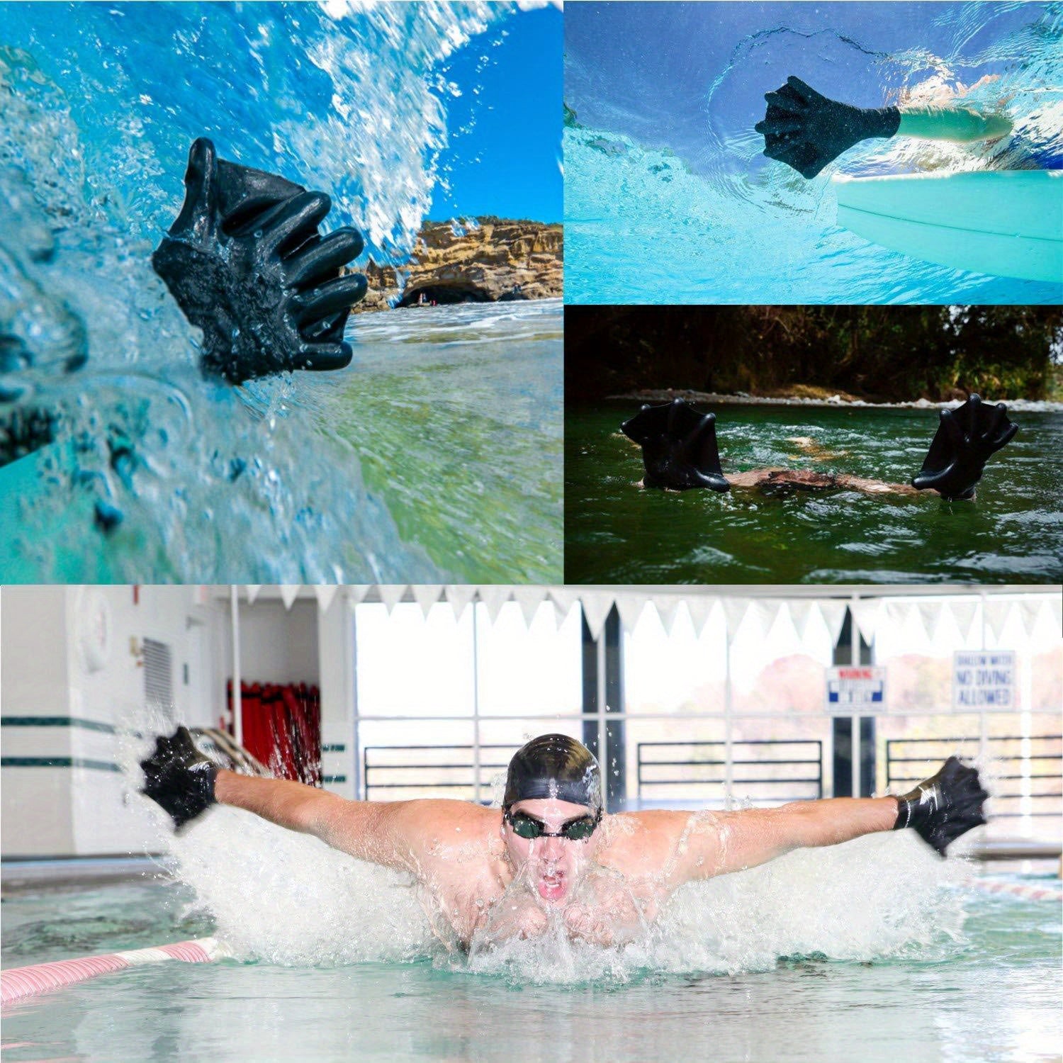 2MM Swimming Fins Chloroprene Rubber Diving Gloves