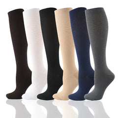 3 Pairs Knee High Compression Socks for Men and Women - Athletic Foot Support