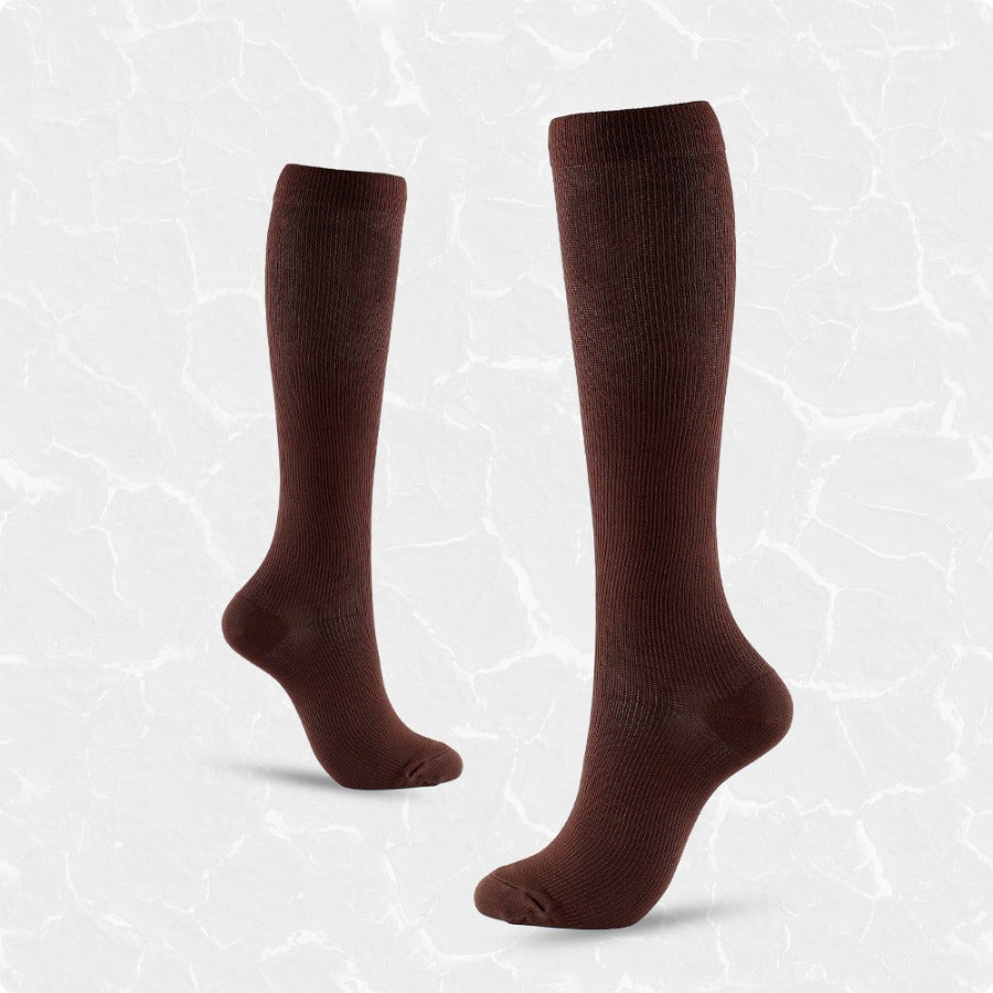 3 Pairs Knee High Compression Socks for Men and Women - Athletic Foot Support