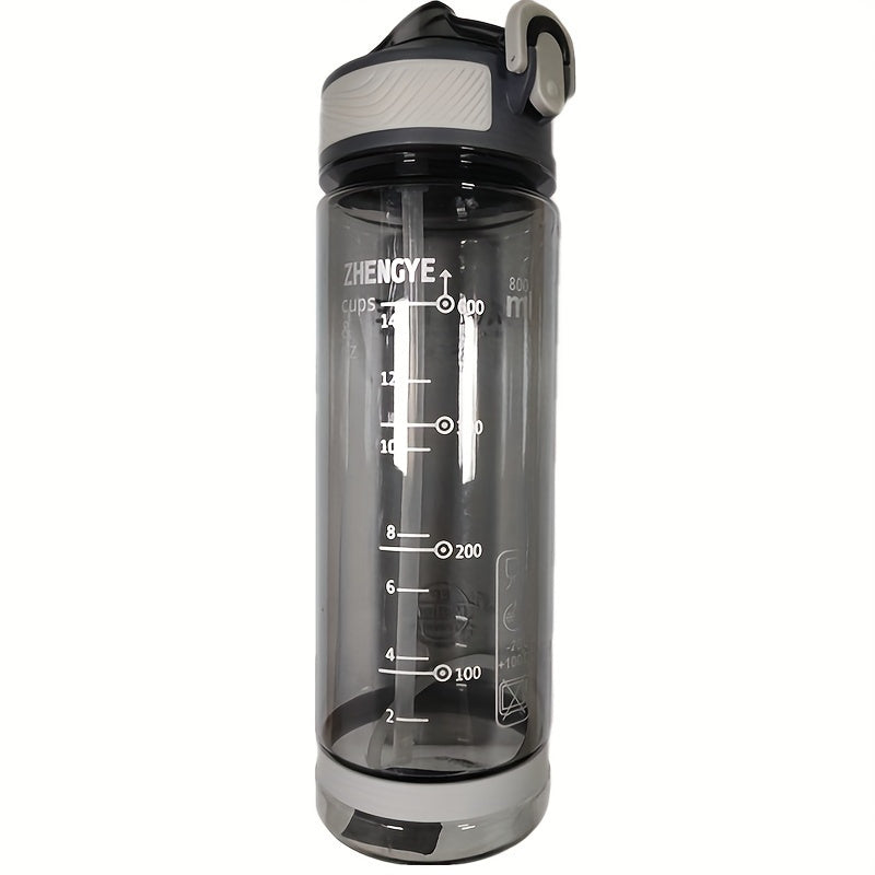 800ML Sports Water Bottle With Straw for Outdoor Activities