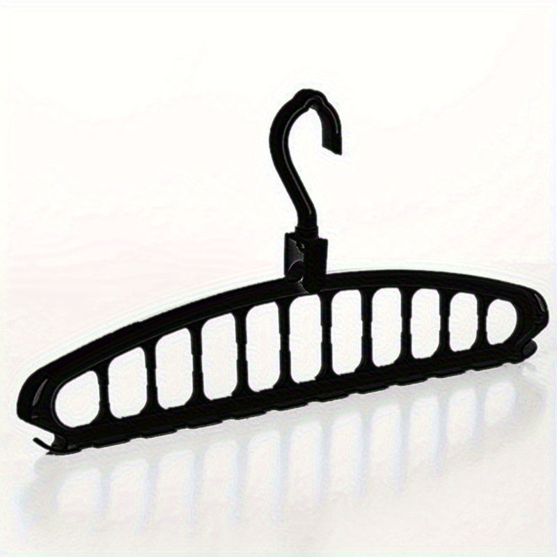 1pc Plastic Clothes Hanger Folding Clothes Rack Space Saving Storage