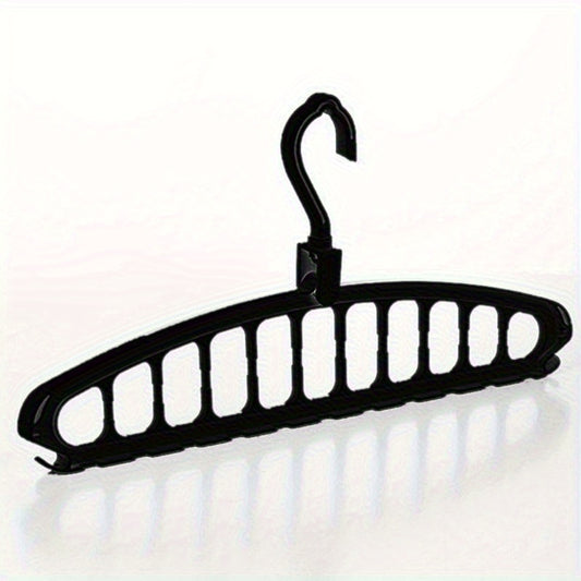 1pc Plastic Clothes Hanger Folding Clothes Rack Space Saving Storage