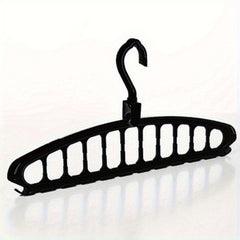 1pc Plastic Clothes Hanger Folding Clothes Rack Space Saving Storage