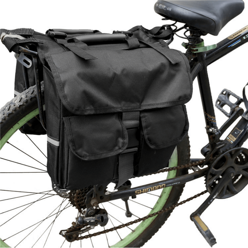 Bicycle Rear Pannier Cycling Rack Bag Mountain Bike Saddle Bag