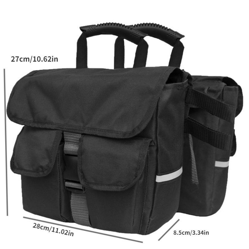 Bicycle Rear Pannier Cycling Rack Bag Mountain Bike Saddle Bag