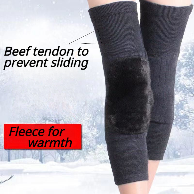 Autumn Winter Thickened Warm Knee Pads - Plus Velvet Leg Protector