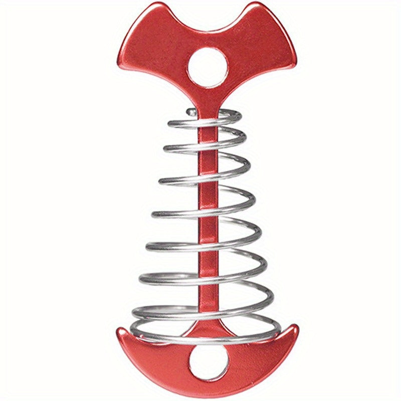 10pcs Stainless Steel Spring Fishbone Ground Nail Aluminum Alloy Anchor