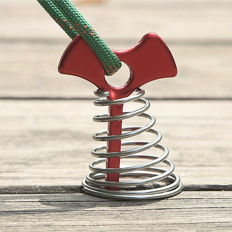 10pcs Stainless Steel Spring Fishbone Ground Nail Aluminum Alloy Anchor