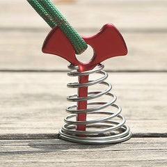 10pcs Stainless Steel Spring Fishbone Ground Nail Aluminum Alloy Anchor
