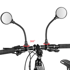 Mini Bike Rearview Mirrors Handle Bar Mounted Adjustable Rotatable