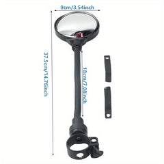 Mini Bike Rearview Mirrors Handle Bar Mounted Adjustable Rotatable