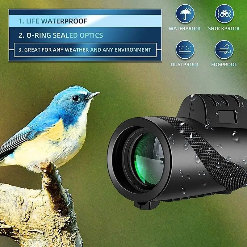 Portable Zoom HD Monocular Telescope for Outdoor Activities