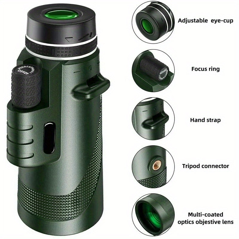 Portable Zoom HD Monocular Telescope for Outdoor Activities