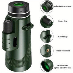 Portable Zoom HD Monocular Telescope for Outdoor Activities