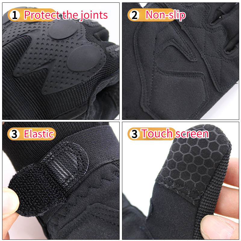 Winter Warm Non-slip Touch Screen Velvet Gloves for Outdoor Activities