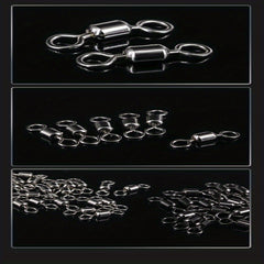 10pcs Fishing Barrel Swivels Hook Line Connectors Saltwater Freshwat