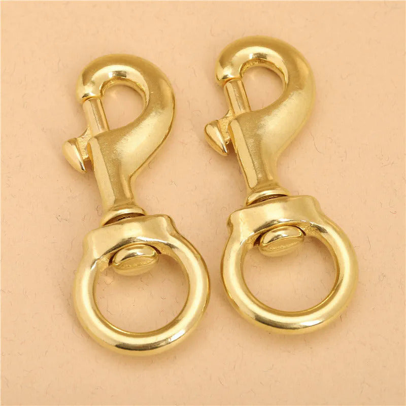 Solid Brass Snap Hook for Bag Strap and Pet Leash