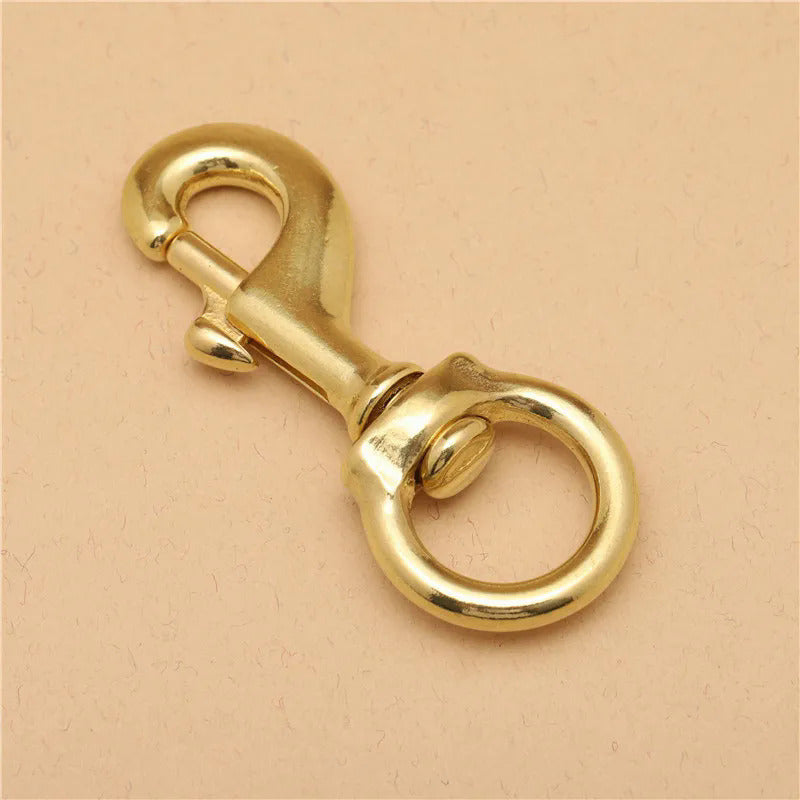 Solid Brass Snap Hook for Bag Strap and Pet Leash