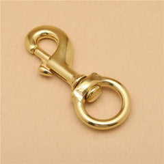 Solid Brass Snap Hook for Bag Strap and Pet Leash