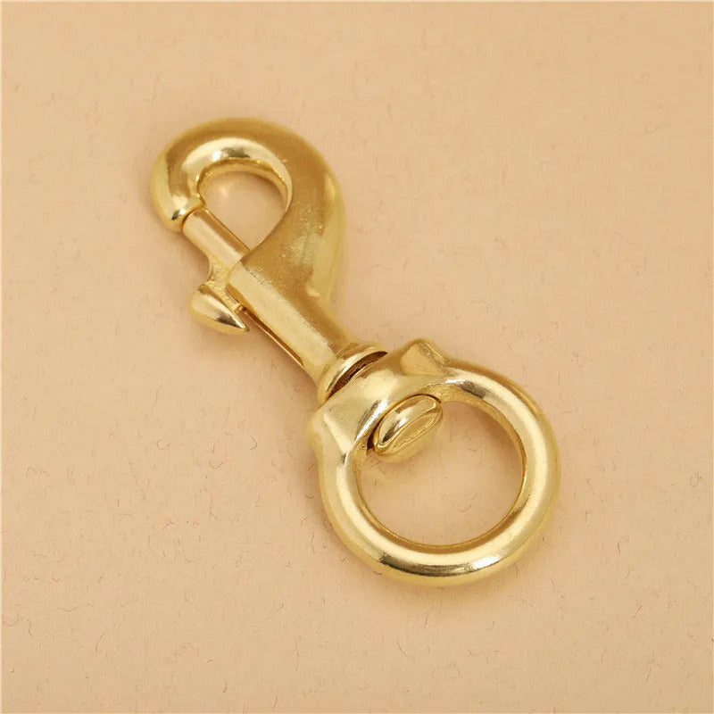 Solid Brass Snap Hook for Bag Strap and Pet Leash