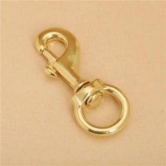 Solid Brass Snap Hook for Bag Strap and Pet Leash