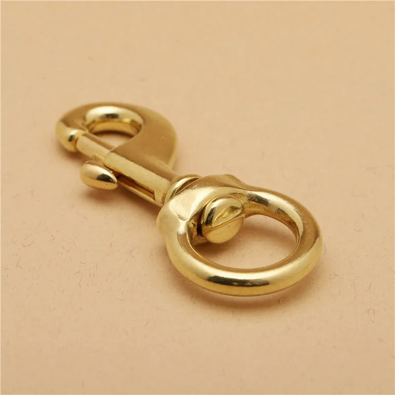 Solid Brass Snap Hook for Bag Strap and Pet Leash