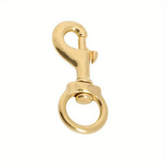 Solid Brass Snap Hook for Bag Strap and Pet Leash