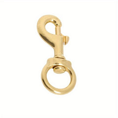 Solid Brass Snap Hook for Bag Strap and Pet Leash