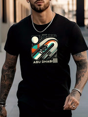 Car Print Men's Graphic Active T shirt Casual Comfy Tees