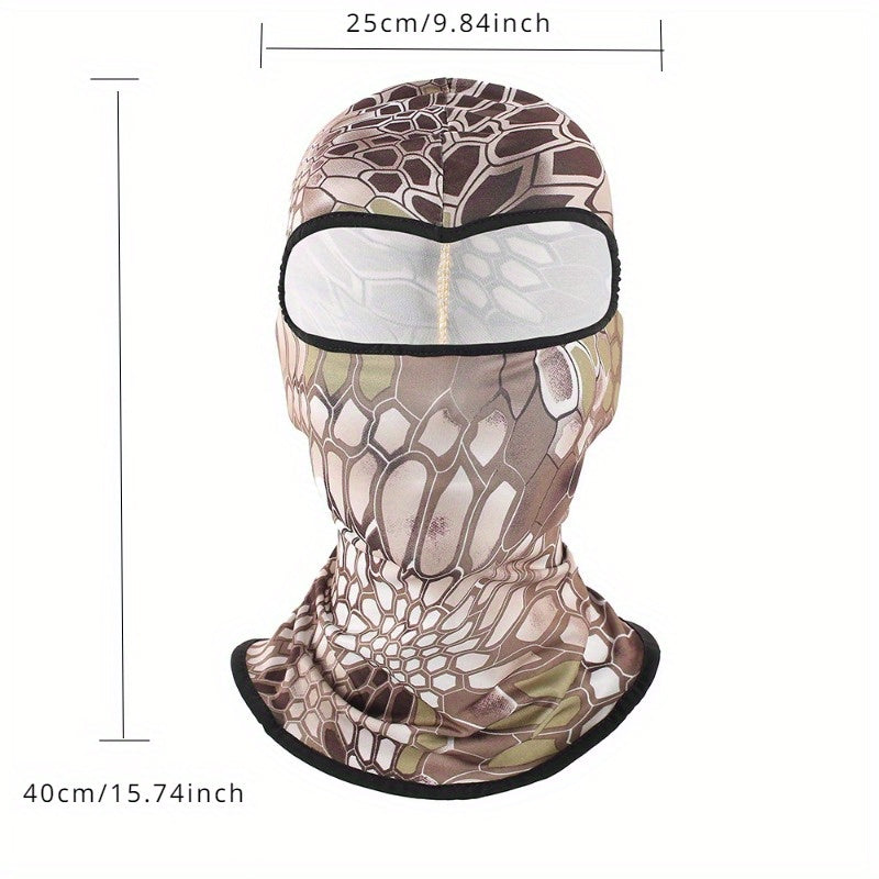 2pcs Balaclava Riding Mask Winter Outdoor Sunscreen Windproof Neck Gaiter