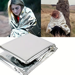2pcs Emergency Insulation Blanket First Aid Survival Aluminum Film Rescue