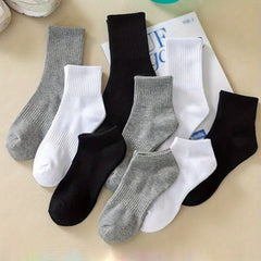 3 Pairs Comfortable Mid Length Sports Ankle Socks