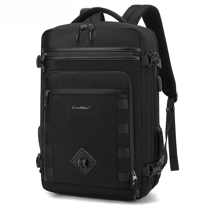 Men's Outdoor Backpack Expansion Large Capacity Business Computer Bag